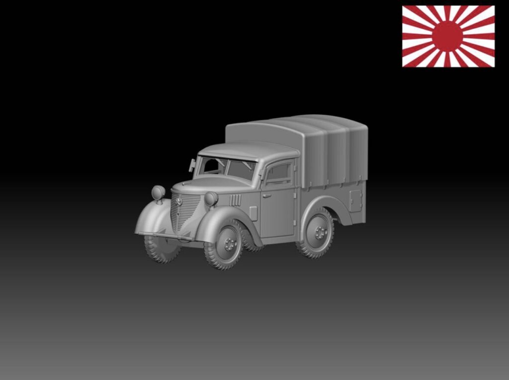 HINODE 1/144レジンキット 未塗装 WW2日本陸軍 九五式小型貨物自動車