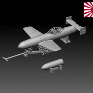 HINODE 1/144レジンキット 未塗装 WW2 日本海軍 桜花 (航空機) 11型 デカール&兵士フィギュア付き　ウイングキットコレクション