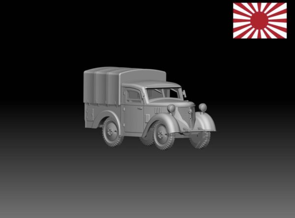 HINODE 1/144レジンキット　未塗装　WW2日本陸軍　九五式小型貨物自動車 - 画像 (2)