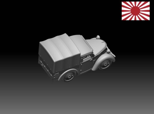 HINODE 1/144レジンキット　未塗装　WW2日本陸軍　九五式小型貨物自動車 - 画像 (3)