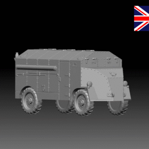 HINODE 1/144レジンキット　未塗装 WW2 イギリス軍　戦車　AEC装甲指揮車