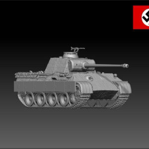 HINODE 1/144レジンキット 未塗装 WW2 ドイツ軍 パンターA型 中戦車 Zimmerit 仕様