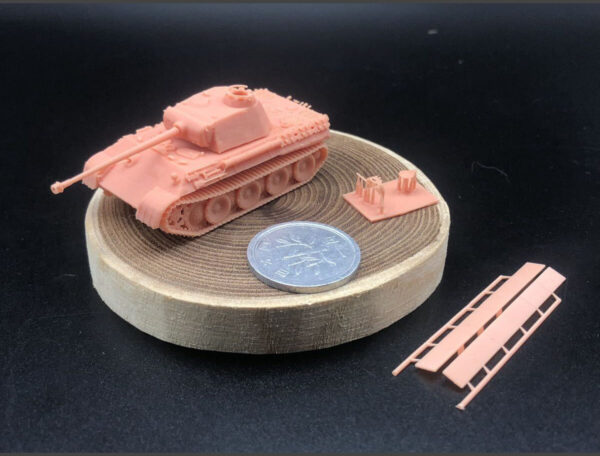 HINODE 1/144レジンキット 未塗装 WW2 ドイツ軍 パンターA型 中戦車 Zimmerit 仕様 - 画像 (6)