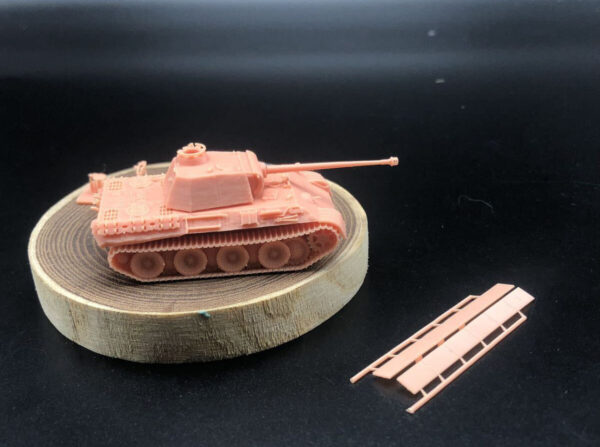 HINODE 1/144レジンキット 未塗装 WW2 ドイツ軍 パンターA型 中戦車 Zimmerit 仕様 - 画像 (8)
