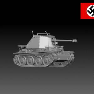 HINODE 1/144 レジンキット　未塗装 WW2 ドイツ軍　マルダーIII H型（Sd.Kfz.139）対戦車自走砲