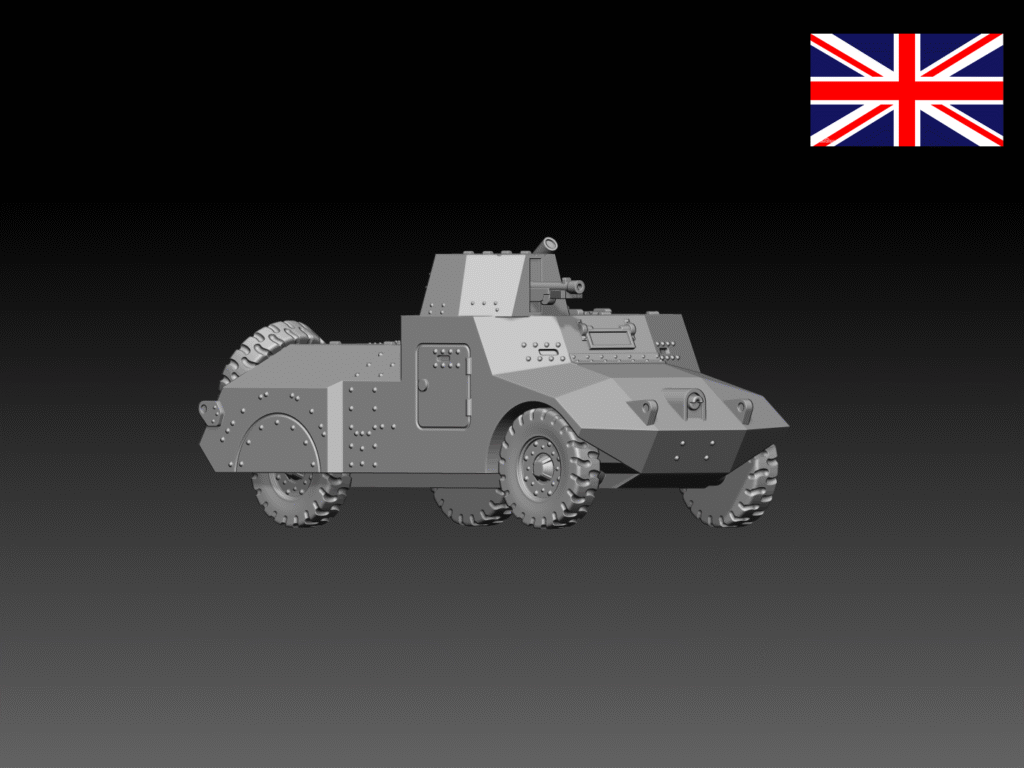 HINODE 1/144レジンキット 未塗装 WW2 イギリス軍 モーリス軽偵察車