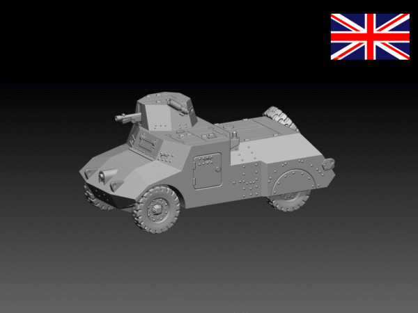 HINODE 1/144レジンキット 未塗装 WW2 イギリス軍 モーリス軽偵察車 - 画像 (3)