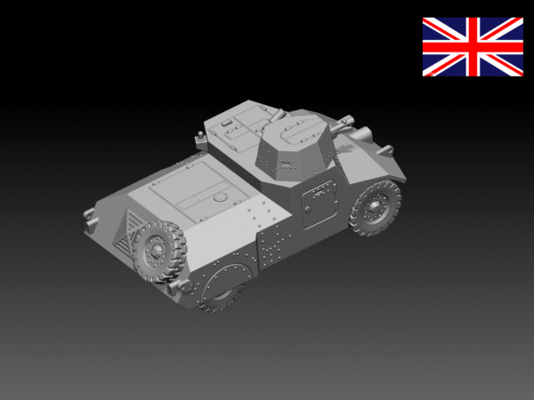 HINODE 1/144レジンキット 未塗装 WW2 イギリス軍 モーリス軽偵察車 - 画像 (4)