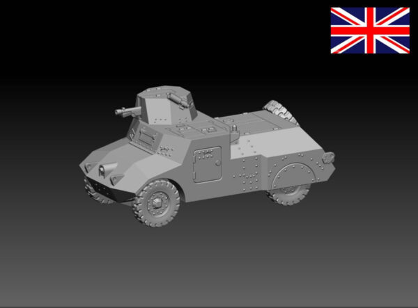 HINODE 1/144レジンキット 未塗装 WW2 イギリス軍 モーリス軽偵察車 - 画像 (4)