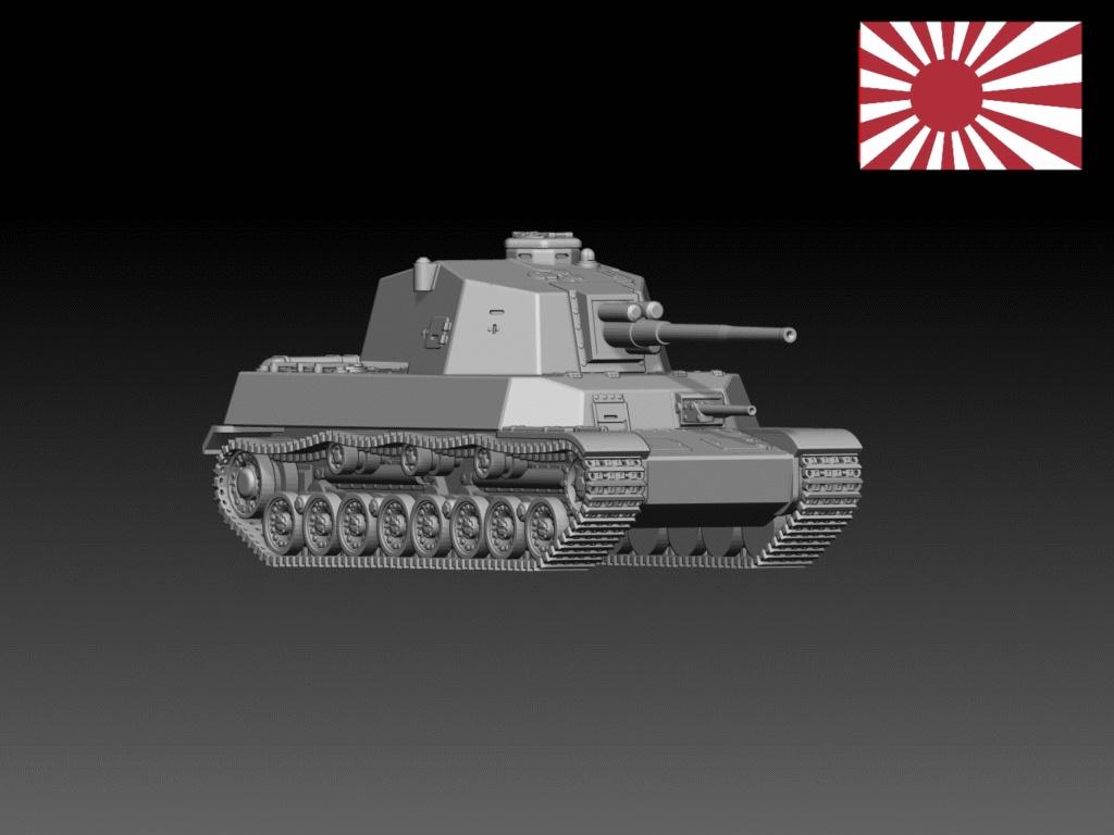HINODE 1/144レジンキット 未塗装 WW2 日本陸軍 五式中戦車 チリ