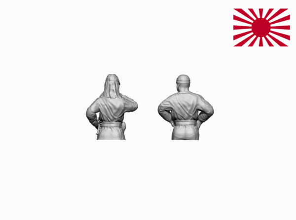 HINODE　1/144レジンキット 未塗装 WW2　日本海軍 九七式 中戦車体 短十二糎自走砲 vol.2 戦車兵2体付 - 画像 (6)