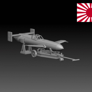HINODE 1/144レジンキット　未塗装 WW2 日本海軍　桜花 (航空機)22型 デカール&兵士フィギュア付き　ウイングキットコレクション