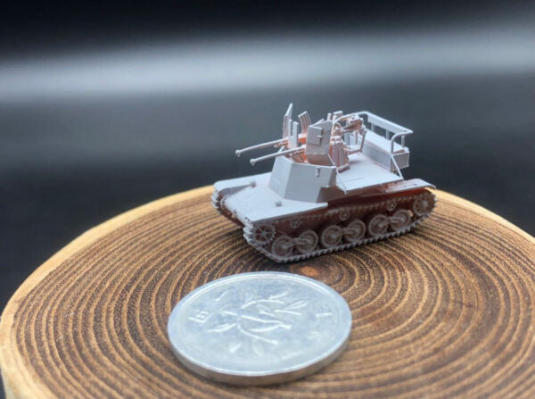 HINODE 1/144 レジンキット　未塗装 WW2 日本陸軍 試製対空戦車 ソキ - 画像 (6)