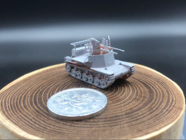 HINODE 1/144 レジンキット　未塗装 WW2 日本陸軍 試製対空戦車 ソキ - 画像 (7)
