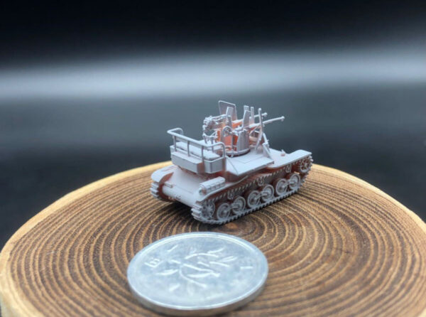 HINODE 1/144 レジンキット　未塗装 WW2 日本陸軍 試製対空戦車 ソキ - 画像 (8)