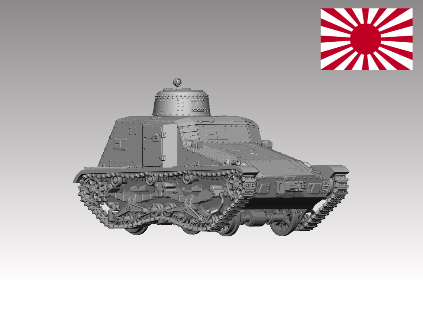 HINODE 1&frasl;144レジンキット 未塗装 WW2 日本陸軍 九五式 装甲軌道車ソキ