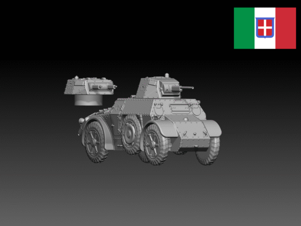 HINODE 1/144 レジンキット 未塗装 WW2 イタリア軍 AB40/AB41 装甲車