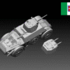 HINODE 1/144 レジンキット 未塗装 WW2 イタリア軍 AB40/AB41 装甲車 - 画像 (2)