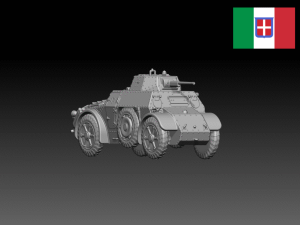 HINODE 1/144 レジンキット 未塗装 WW2 イタリア軍 AB43 装甲車