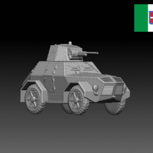 HINODE 1/144 レジンキット 未塗装 WW2 イタリア軍 ヴィベルティ AS43 装甲車
