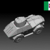 HINODE 1/144 レジンキット 未塗装 WW2 イタリア軍 ヴィベルティ AS43 装甲車 - 画像 (3)