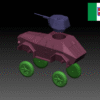 HINODE 1/144 レジンキット 未塗装 WW2 イタリア軍 ヴィベルティ AS43 装甲車 - 画像 (4)