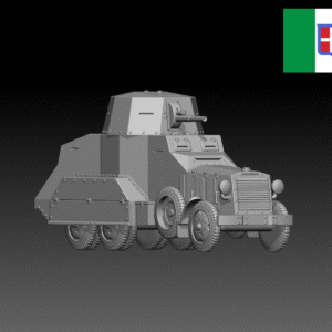 HINODE 1/144 レジンキット 未塗装 WW2 イタリア軍 FIAT 611C 装甲車
