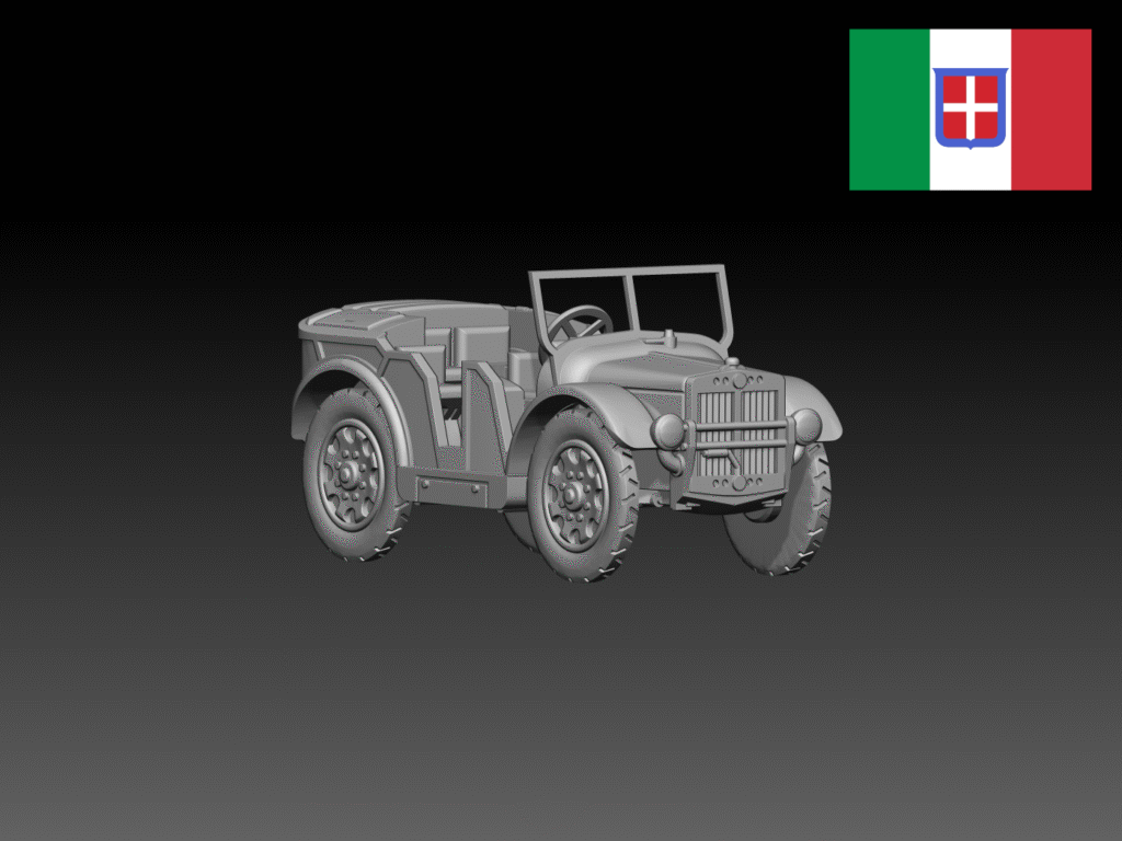 HINODE 1/144 レジンキット 未塗装 WW2 イタリア軍 TL.37小型乗用車