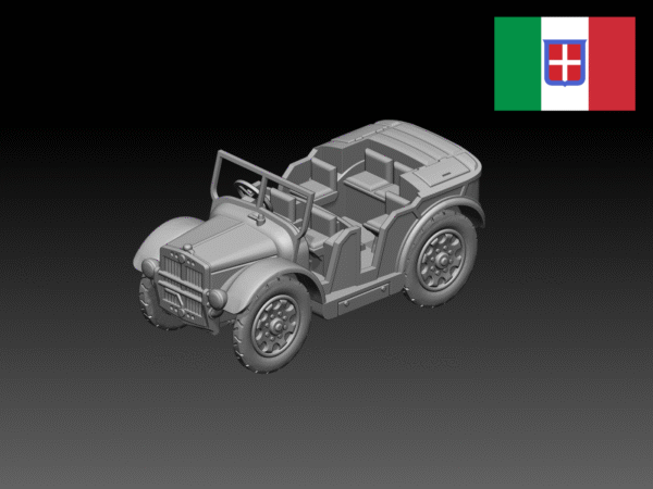 HINODE 1/144 レジンキット　未塗装　WW2 イタリア軍 TL.37小型乗用車 - 画像 (2)