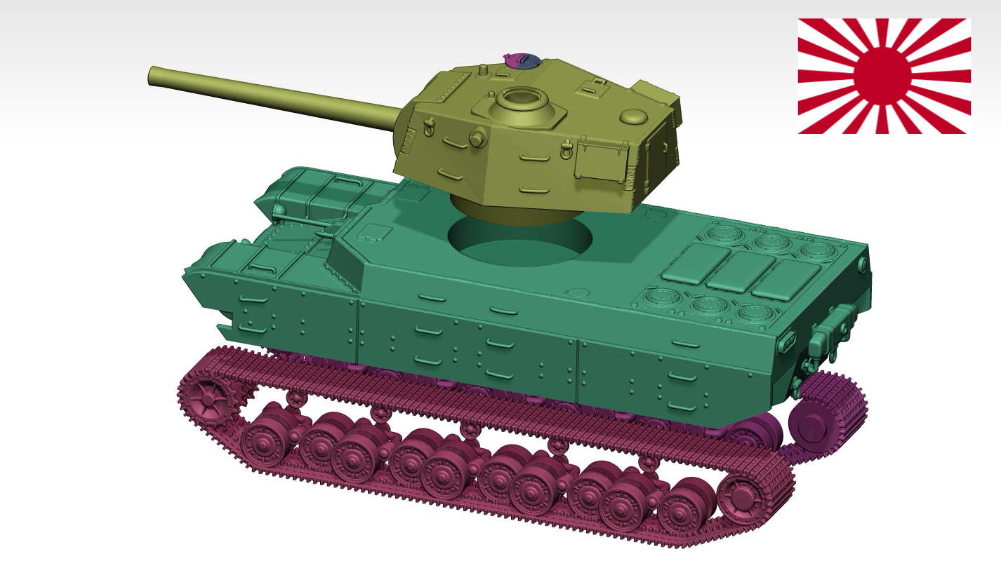 HINODE 1/144 レジンキット 未塗装 WW2 日本陸軍 四式重戦車 Type 4