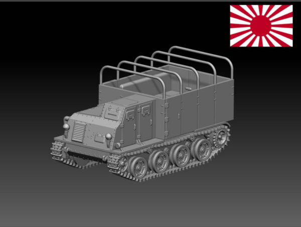 HINODE 1/144レジンキット 未塗装 WW2 日本陸軍 一式装甲兵車 ホキ 装甲兵員輸送車 B - 画像 (2)