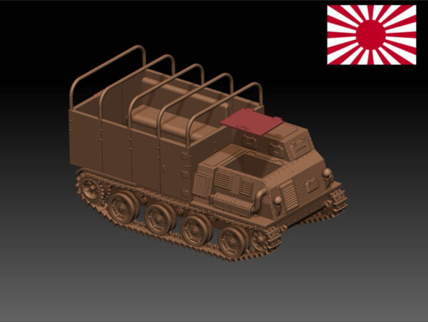 HINODE 1/144レジンキット 未塗装 WW2 日本陸軍 一式装甲兵車 ホキ 装甲兵員輸送車 B - 画像 (4)