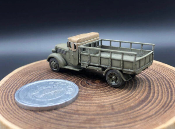 HINODE 1/144 レジンキット　未塗装 WW2日本陸軍 九七式自動貨車　トラック　軍用車両　B - 画像 (8)