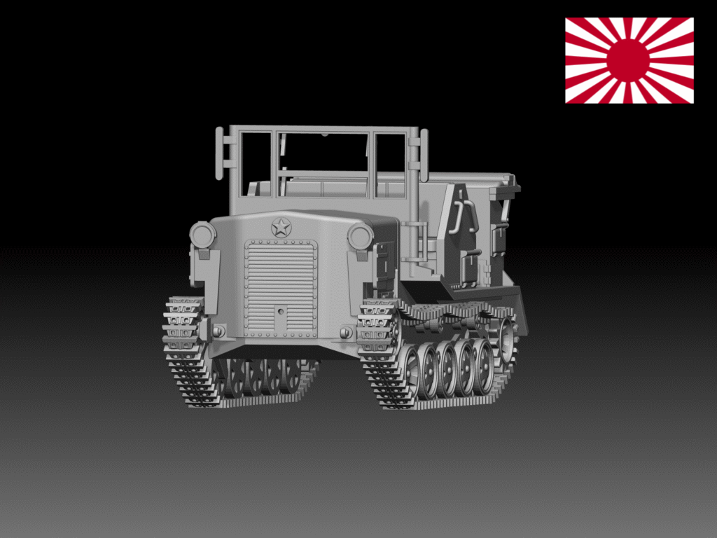 HINODE 1/144 レジンキット 未塗装 WW2 日本陸軍 九八式四屯牽引車 シケ