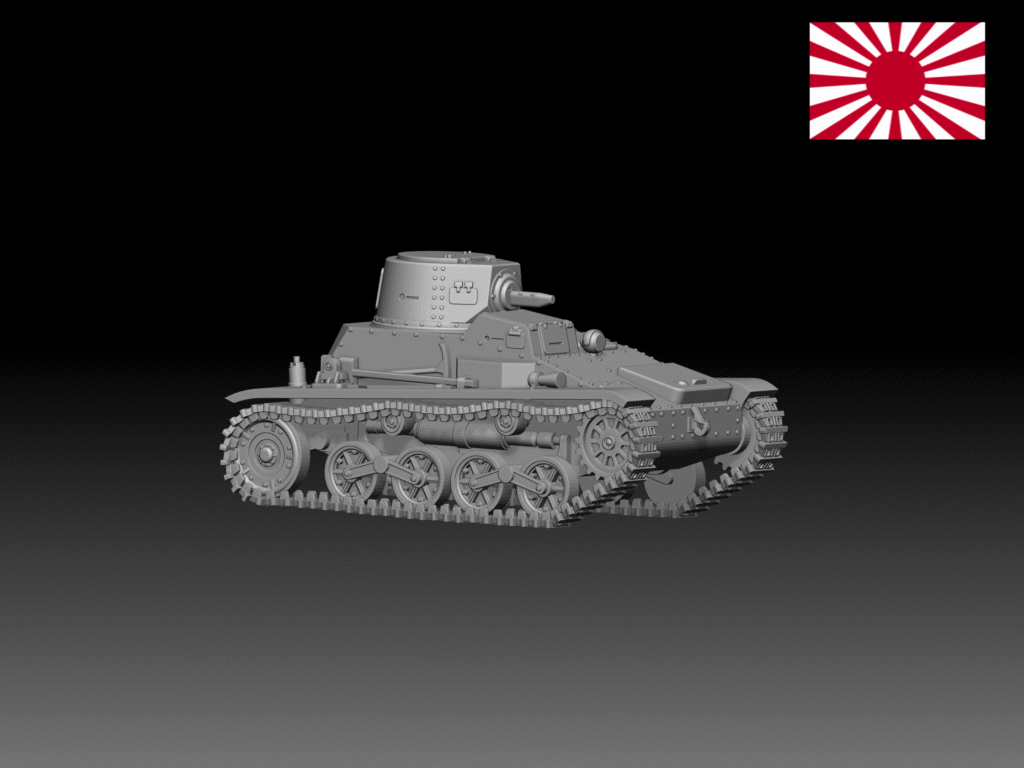 HINODE 1/144レジンキット 未塗装 WW2 日本陸軍 豆戦車 九四式軽装甲車 TK 後期型