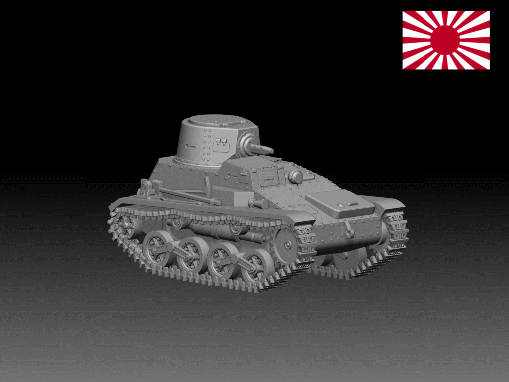 HINODE 1/144レジンキット 未塗装 WW2 日本陸軍 豆戦車 九四式軽装甲車 TK 前期型
