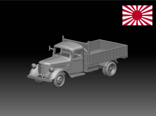 HINODE 1/144レジンキット 未塗装 WW2 日本陸軍 　　日産180型トラック - 画像 (2)