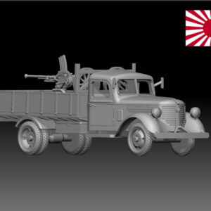HINODE 1/144レジンキット 未塗装 WW2 日本陸軍 日産180型トラック20ｍｍ機銃搭載