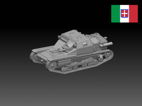 HINODE 1/144 レジンキット WW2 イタリア軍 CV35
