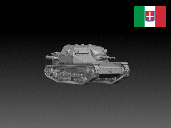 HINODE 1/144 レジンキット WW2 イタリア軍 CV35 - 画像 (2)