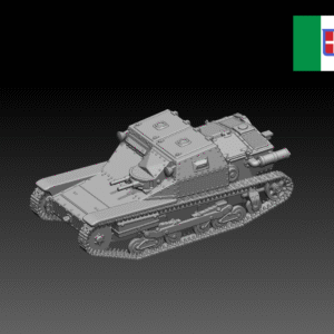 HINODE 1/144レジンキット 未塗装 WW2 イタリア軍 CV35-Breda-38 軽戦車