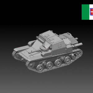 HINODE 1/144レジンキット 未塗装 WW2 イタリア軍 CV38-HMG 火力強化型 軽戦車