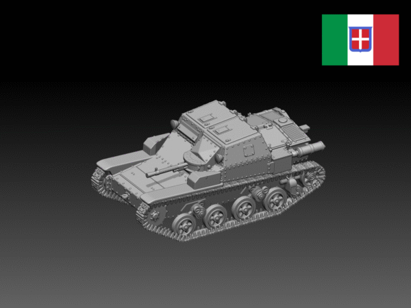 HINODE 1/144レジンキット 未塗装 WW2 イタリア軍 CV38-HMG 火力強化型 軽戦車