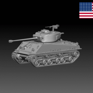 HINODE 1/144レジンキット 未塗装 WW2 アメリカ軍　M4A3E8中戦車