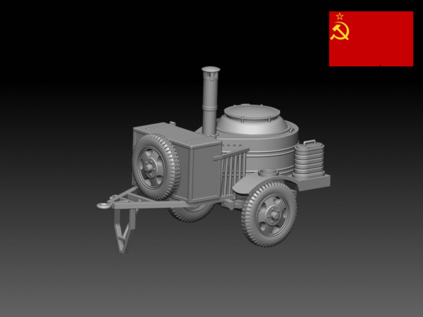 HINODE 1/144 レジンキット 未塗装 WW2 ソ連軍 フィールドキッチン
