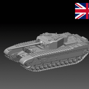 HINODE 1/144レジンキット 未塗装 WW2 イギリス軍 ブラックプリンス歩兵戦車 A43