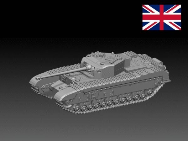 HINODE 1/144レジンキット 未塗装 WW2 イギリス軍 ブラックプリンス歩兵戦車 A43