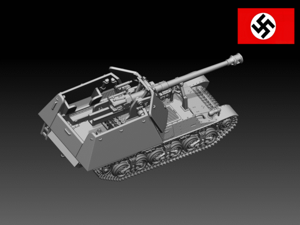 HINODE 1/144レジンキット 未塗装 WW2 ドイツ軍 マルダーI 対戦車自走砲 - 画像 (3)