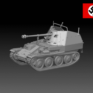 HINODE 1/144レジンキット 未塗装 WW2 ドイツ軍 Sd.Kfz.138 マルダーIII M型 対戦車自走砲