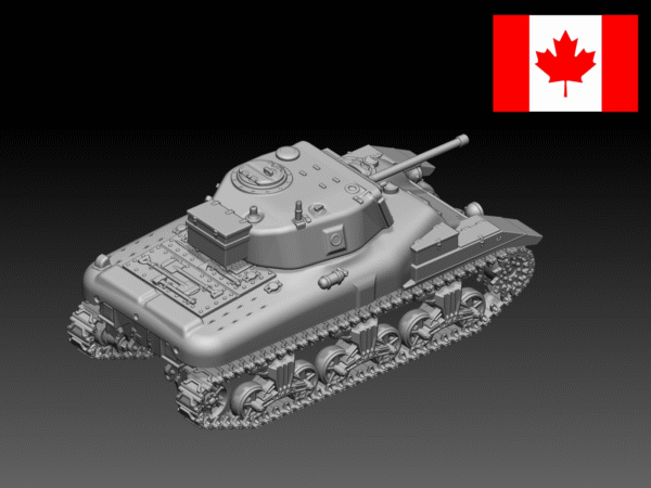 HINODE 1/144レジンキット 未塗装 WW2 カナダ軍 ラム巡航戦車 Ram Mk.II - 画像 (3)